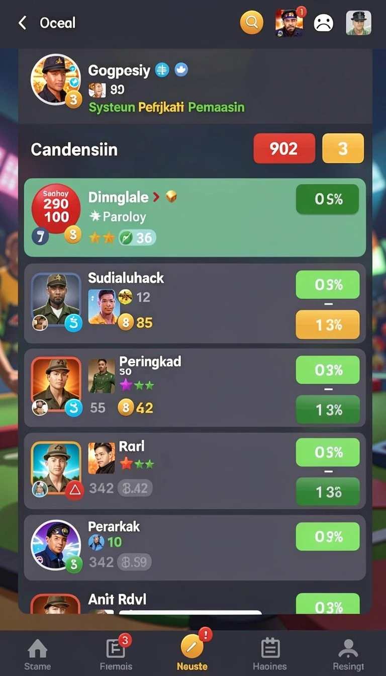 Tampilan utama aplikasi id777 Terbaru: Download APK Resmi dan Aman yang intuitif dan efisien.