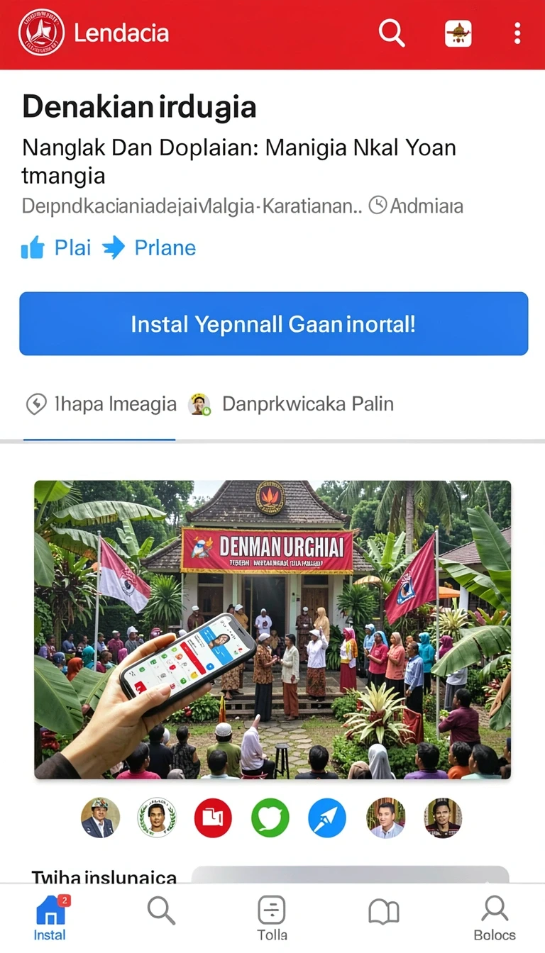 Tampilan utama aplikasi Aplikasi dewa787 Resmi: Download dan Instalasi yang intuitif dan efisien.