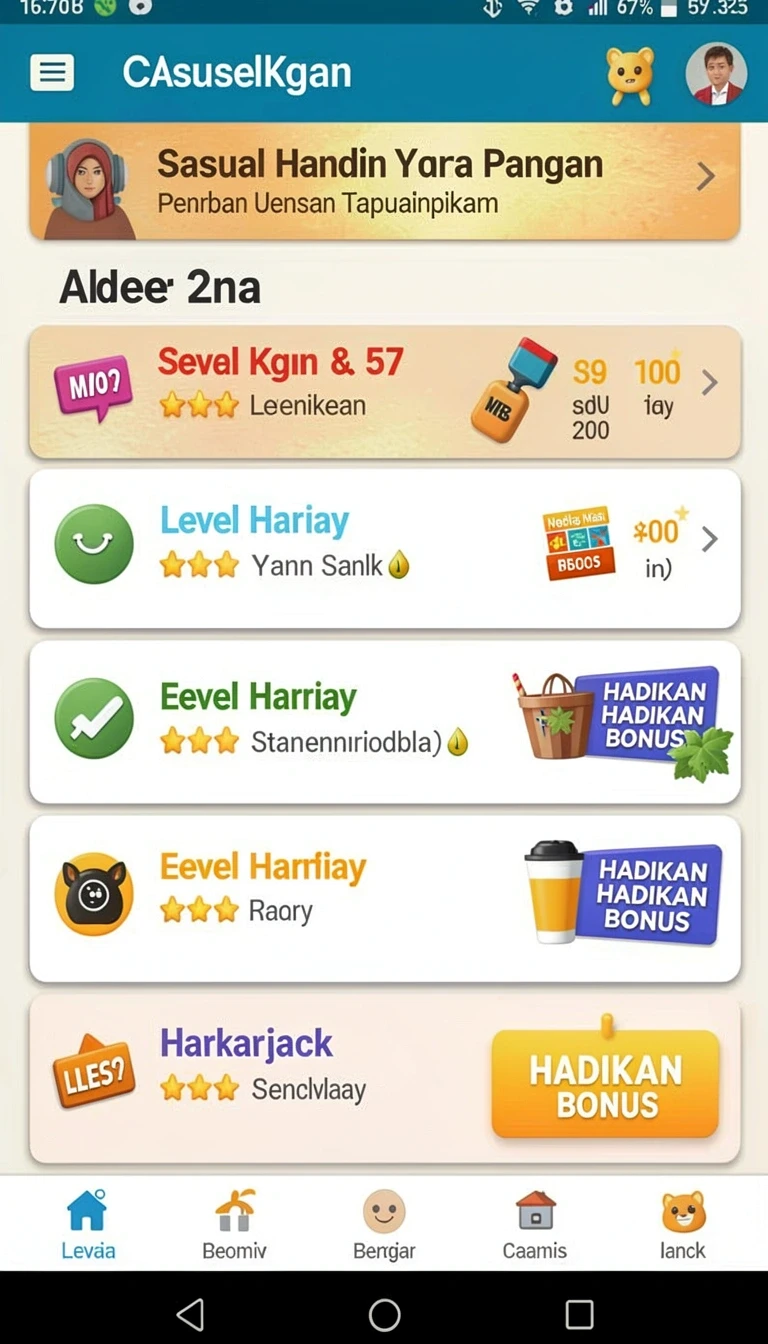 Tampilan utama aplikasi Aplikasi rinduslot Resmi: Download dan Instalasi yang intuitif dan efisien.